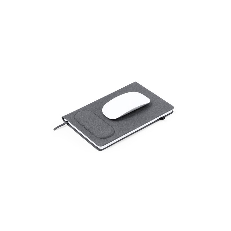 Cahier Éco-responsable et Multifonction de Tapis Souris Staiger Matières : PET recyclé Couleurs : gris impression haute définiti