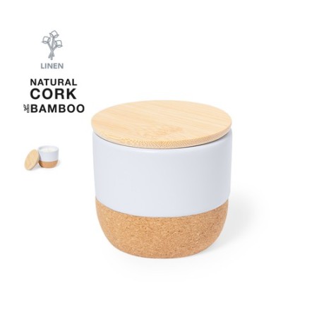 Bougie Personnalisée Aromatique Lin & Vanille - Lavolia personnalisable avec votre logo