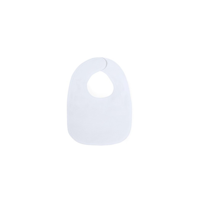 Bavoir Pratique Personnalisé pour Bébé - Ruby Matières : coton Couleurs : blanc personnalisable avec votre logo