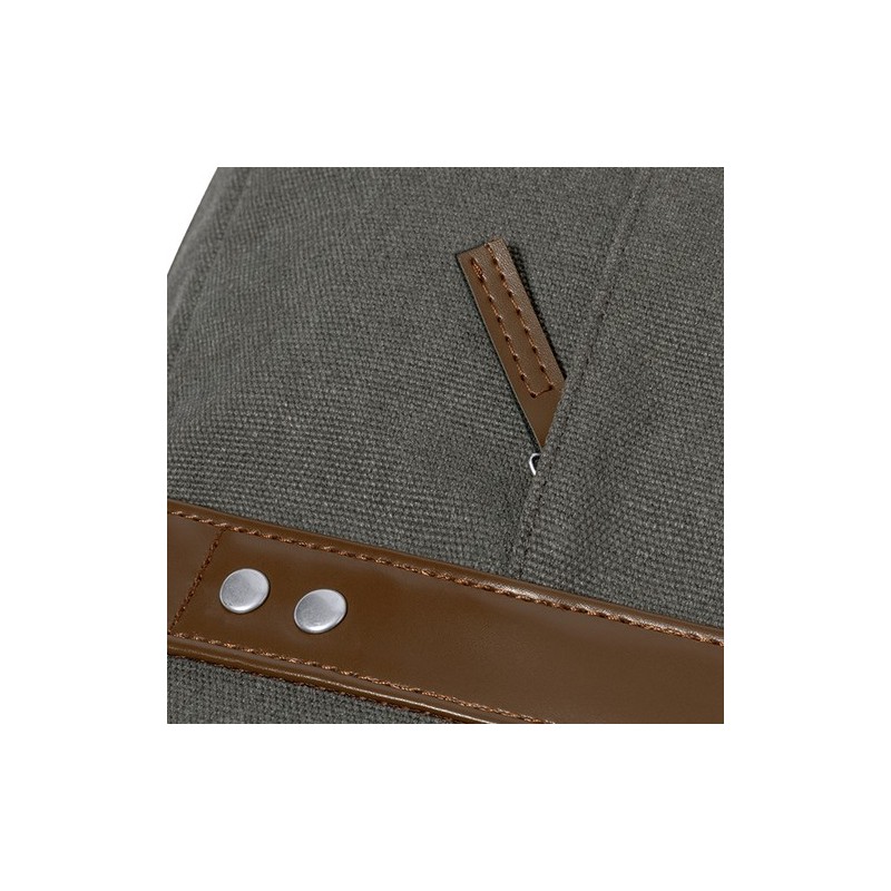 Sacoche d'Entreprise Personnalisée - Porte-Documents Tramez Matières : toile Couleurs : gris impression haute définition