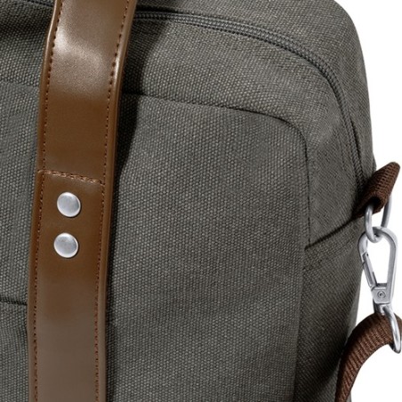 Sacoche d'Entreprise Personnalisée - Porte-Documents Tramez Matières : toile Couleurs : gris livraison express 24h 48h
