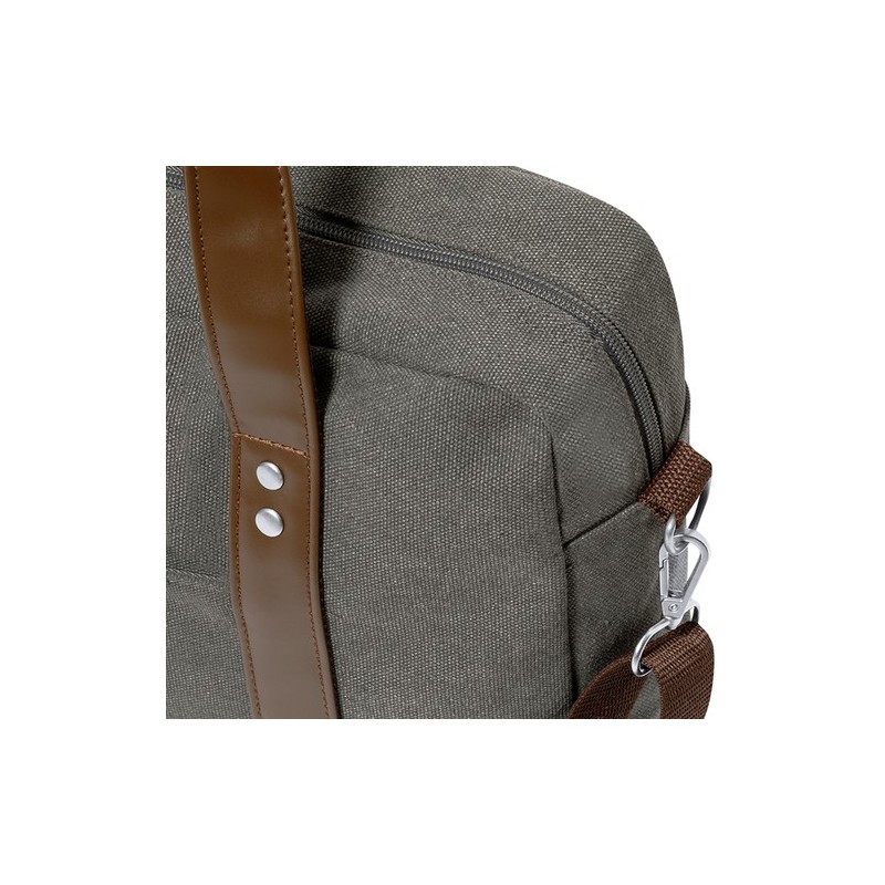 Sacoche d'Entreprise Personnalisée - Porte-Documents Tramez Matières : toile Couleurs : gris cadeau collaborateur premium