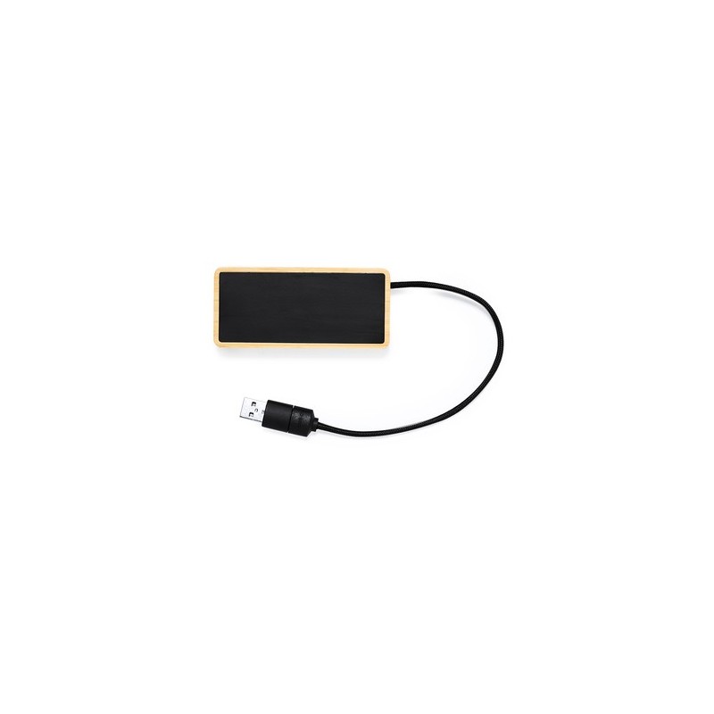 Hub en Bambou Personnalisable avec Port USB - Ginger Matières : bambou impression haute définition