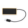 Hub en Bambou Personnalisable avec Port USB - Ginger Matières : bambou objet promotionnel éco-responsable