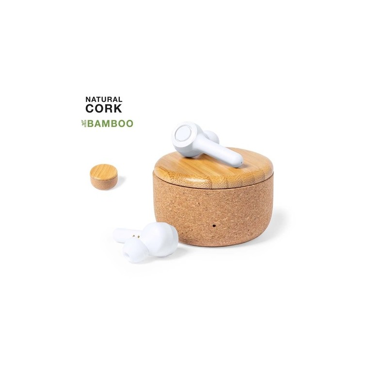 Écouteurs Bluetooth® s Grigal avec élégance et performance Matières : bambou