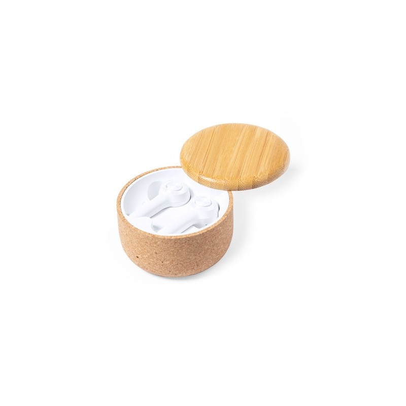 Écouteurs Bluetooth® s Grigal avec élégance et performance Matières : bambou goodies publicitaire événementiel