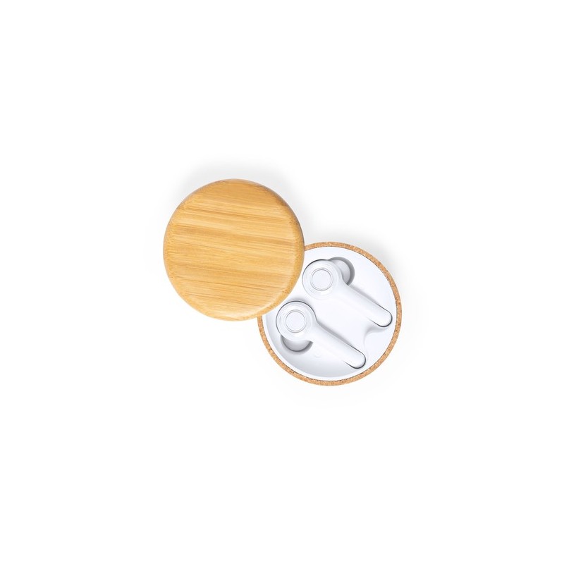 Écouteurs Bluetooth® s Grigal avec élégance et performance Matières : bambou impression haute définition