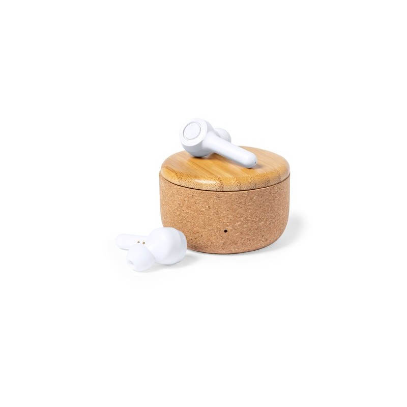 Écouteurs Bluetooth® s Grigal avec élégance et performance Matières : bambou marquage laser ultra précis