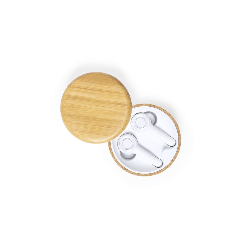 Écouteurs Bluetooth® s Grigal avec élégance et performance Matières : bambou personnalisation rapide en France