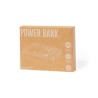 Power Bank Éco-responsable Personnalisé Bramson - Accessoire High Tech à Port USB Couleurs : blanc marquage laser ultra précis