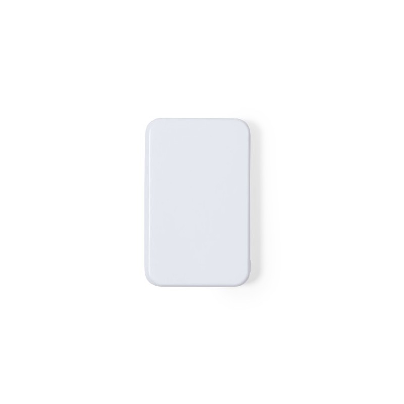 Power Bank Éco-responsable Personnalisé Bramson - Accessoire High Tech à Port USB Couleurs : blanc accessoire événementiel uniqu