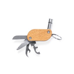 Porte-Clés Multi Outils Pratique et Personnalisé Polty Matières : bois 2