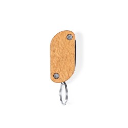 Porte-Clés Multi Outils Pratique et Personnalisé Polty Matières : bois goodies publicitaire événementiel