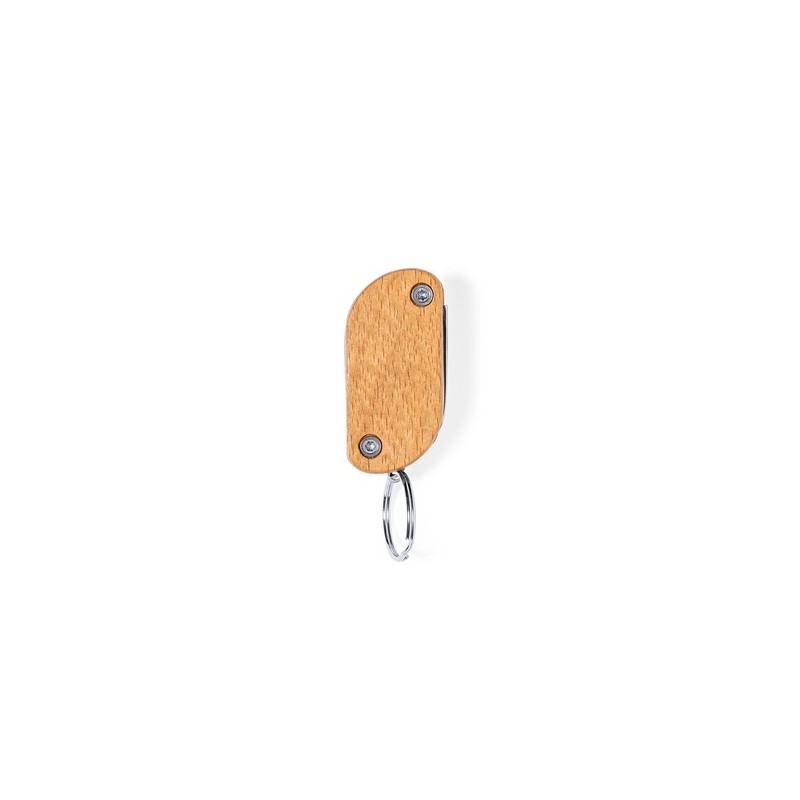 Porte-Clés Multi Outils Pratique et Personnalisé Polty Matières : bois goodies publicitaire événementiel