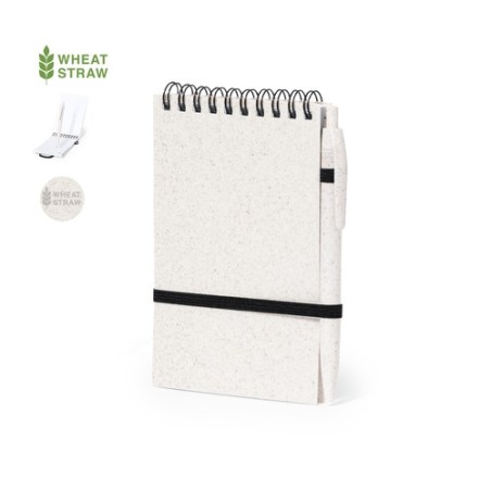 Cahier Éco-responsable Pratique Personnalisé pas cher - Fanny Matières : polypropylène (PP) Couleurs : naturel personnalisable a