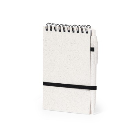 Cahier Éco-responsable Pratique Personnalisé pas cher - Fanny Matières : polypropylène (PP) Couleurs : naturel cadeau entreprise