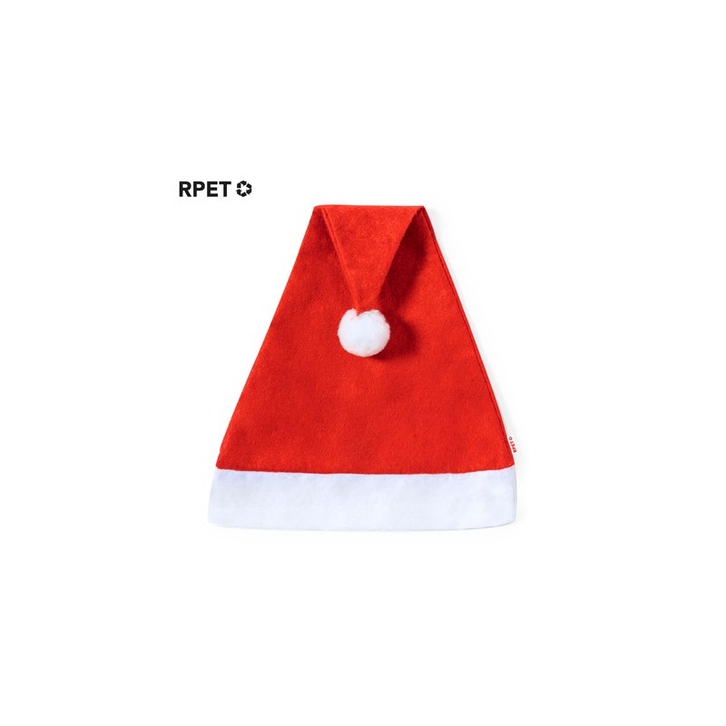 Bonnet Éco-responsable Personnalisé de Noël Papa Noël Coyfel pas cher Couleurs : rouge Matières : polyester recyclé personnalisa