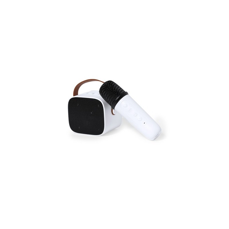 Haut-Parleur Karaoke Personnalisé Pratique Sophie Couleurs : blanc impression haute définition