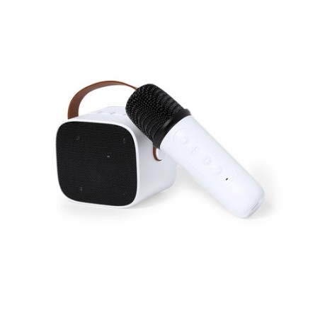 Haut-Parleur Karaoke Personnalisé Pratique Sophie Couleurs : blanc impression haute définition