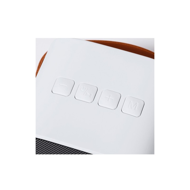 Haut-Parleur Karaoke Personnalisé Pratique Sophie Couleurs : blanc marquage laser ultra précis