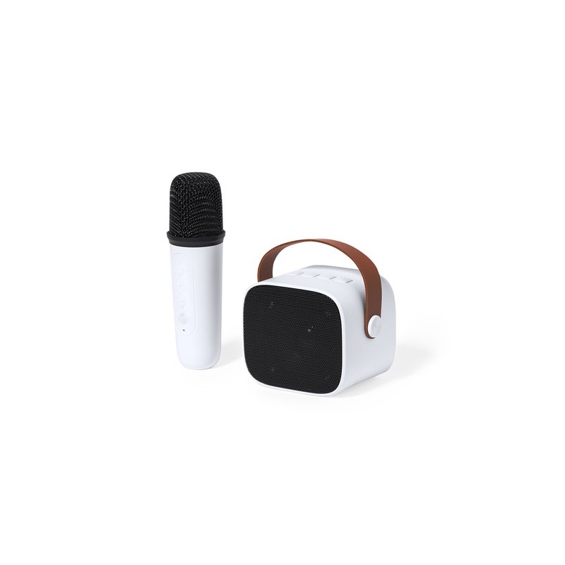 Haut-Parleur Karaoke Personnalisé Pratique Sophie Couleurs : blanc personnalisation rapide en France