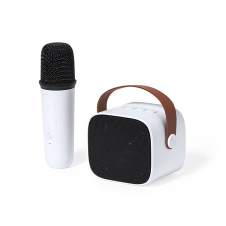 Haut-Parleur Karaoke Personnalisé Pratique Sophie Couleurs : blanc personnalisation rapide en France