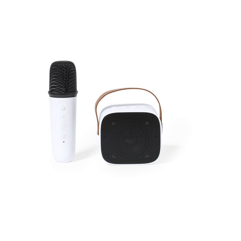 Haut-Parleur Karaoke Personnalisé Pratique Sophie Couleurs : blanc cadeau client original