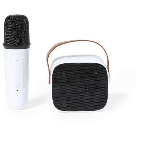 Haut-Parleur Karaoke Personnalisé Pratique Sophie Couleurs : blanc cadeau client original
