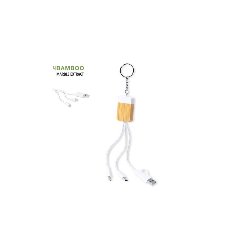 Câble de Charge Pratique Personnalisé pas cher - Brestin Matières : bambou
