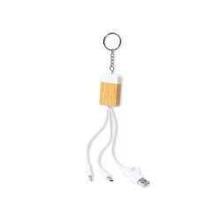 Câble de Charge Pratique Personnalisé pas cher - Brestin Matières : bambou cadeau entreprise pas cher