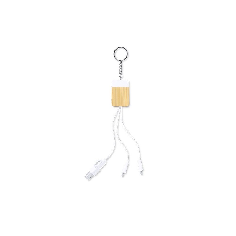 Câble de Charge Pratique Personnalisé pas cher - Brestin Matières : bambou marquage laser ultra précis