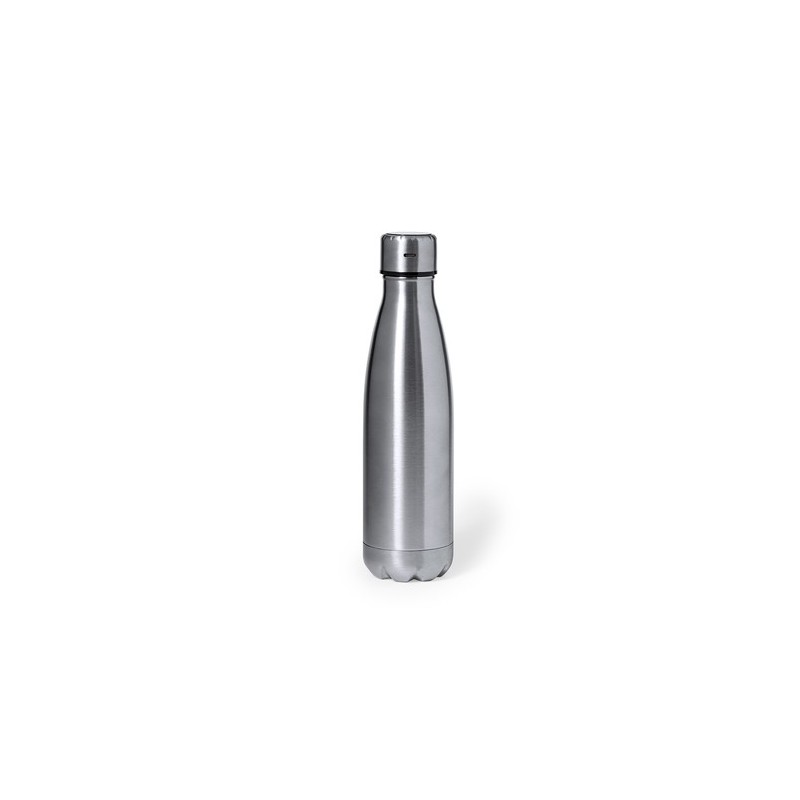 Bouteille Isotherme Personnalisée 500ml Économique - Chuck Matières : acier inoxydable Couleurs : argenté