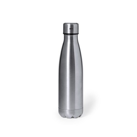 Bouteille Isotherme Personnalisée 500ml Économique - Chuck Matières : acier inoxydable Couleurs : argenté