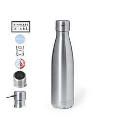Bouteille Isotherme Personnalisée 500ml Économique - Chuck Matières : acier inoxydable Couleurs : argenté 2