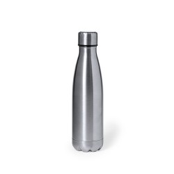 Bouteille Isotherme Personnalisée 500ml Économique - Chuck Matières : acier inoxydable Couleurs : argenté cadeau entreprise pas 