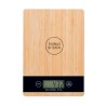 Balance de cuisine  en bambou ABS personnalisée - PRECISE Matières : bambou Couleurs : bois marquage laser ultra précis