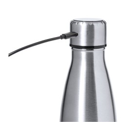 Bouteille Isotherme Personnalisée 500ml Économique - Chuck Matières : acier inoxydable Couleurs : argenté marquage laser ultra p