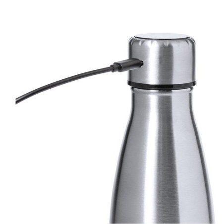 Bouteille Isotherme Personnalisée 500ml Économique - Chuck Matières : acier inoxydable Couleurs : argenté marquage laser ultra p