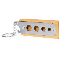 Porte-Clés Multi Outils Pratique Personnalisé pas cher Balmy Matières : bambou cadeau entreprise pas cher