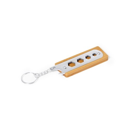 Porte-Clés Multi Outils Pratique Personnalisé pas cher Balmy Matières : bambou marquage laser ultra précis