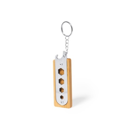 Porte-Clés Multi Outils Pratique Personnalisé pas cher Balmy Matières : bambou cadeau collaborateur premium