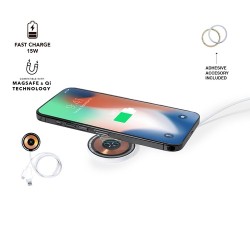 Chargeur Sans Fil Épuré Personnalisé Andrew Couleurs : blanc 2