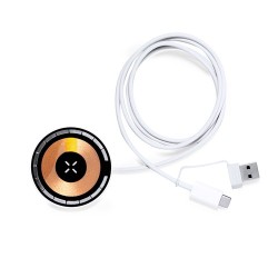 Chargeur Sans Fil Épuré Personnalisé Andrew Couleurs : blanc impression haute définition