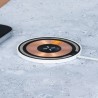 Chargeur Sans Fil Épuré Personnalisé Andrew Couleurs : blanc marquage laser ultra précis