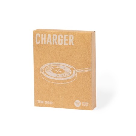 Chargeur Sans Fil Épuré Personnalisé Andrew Couleurs : blanc objet promotionnel éco-responsable
