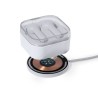 Chargeur Sans Fil Épuré Personnalisé Andrew Couleurs : blanc cadeau collaborateur premium