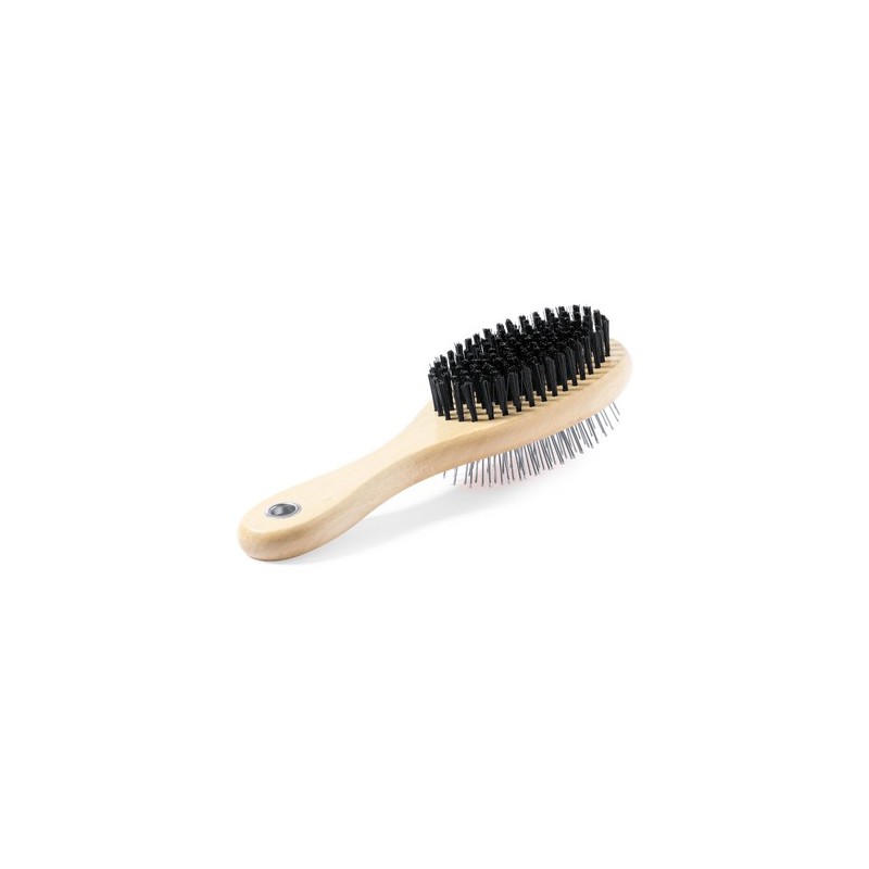 Brosse Personnalisée Confort et Efficacité pour Animaux de Compagnie Brolin Matières : bois personnalisable avec votre logo
