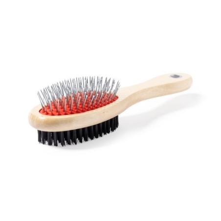 Brosse Personnalisée Confort et Efficacité pour Animaux de Compagnie Brolin Matières : bois cadeau entreprise pas cher