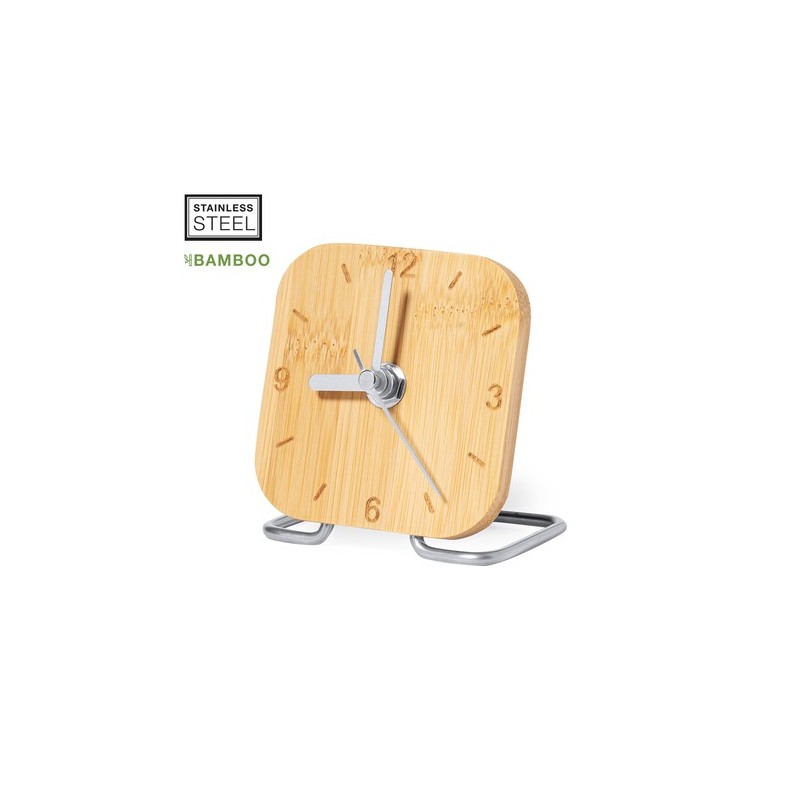 Horloge Personnalisée Éco-responsable en Bambou - Eciko Matières : bambou