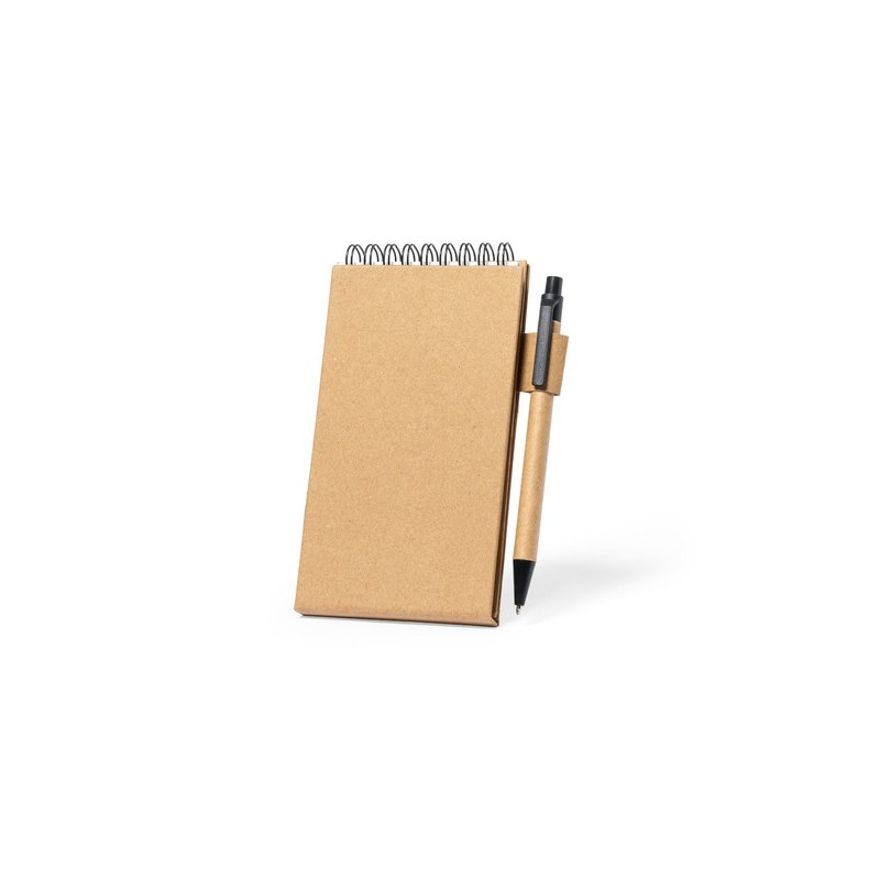Bloc Notes Éco-responsable et Fonctionnel Personnalisé Phesux Matières : carton recyclé cadeau entreprise pas cher